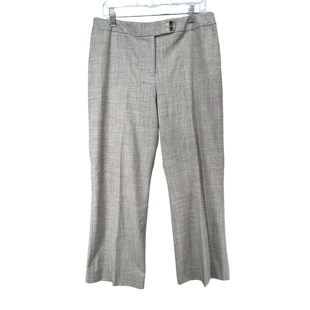 Pendleton‎ Trouser Pants Womens 12 Brown Wool Herringbone Savvy Stretch Classic
